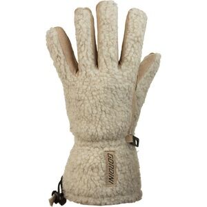 Gordini Cream Sherpa Gloves with Suede Palms Size Large